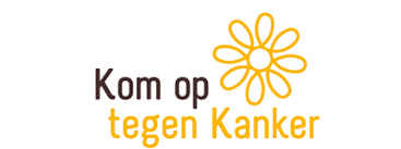 Logo van Kom op tegen Kanker, partner van Missing You, een organisatie die ondersteuning biedt bij rouwverwerking voor jongeren en jongvolwassenen.