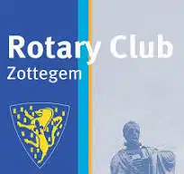 Logo en badge van de rotary club van Zottegem, financiëel partner van Missing You